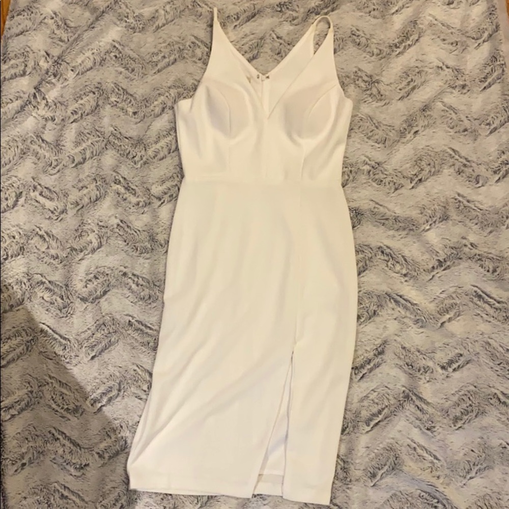BHLDN short white dress.